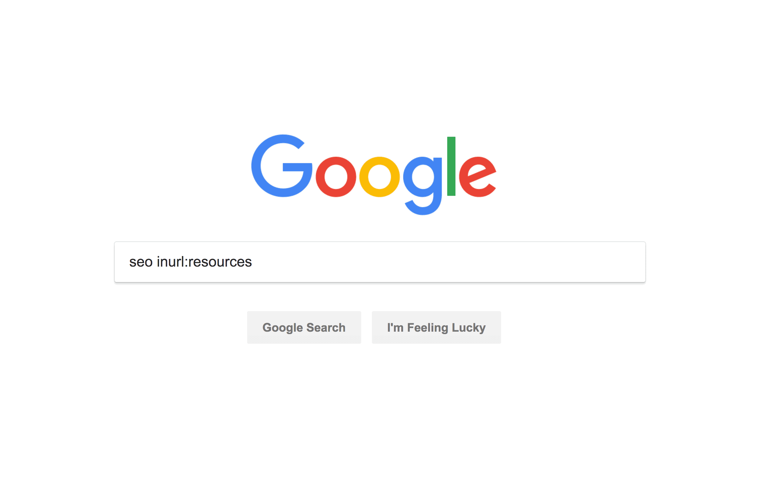 Resource page search strings Resource page search strings