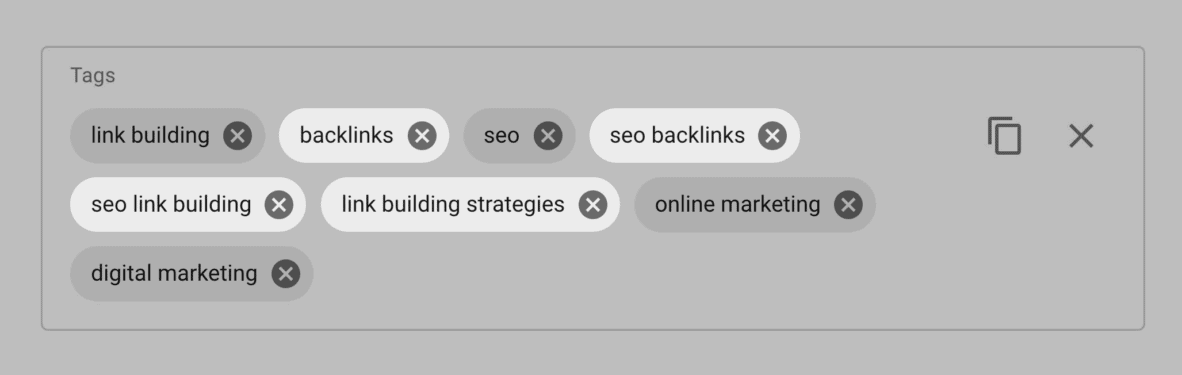 Related tags Related tags