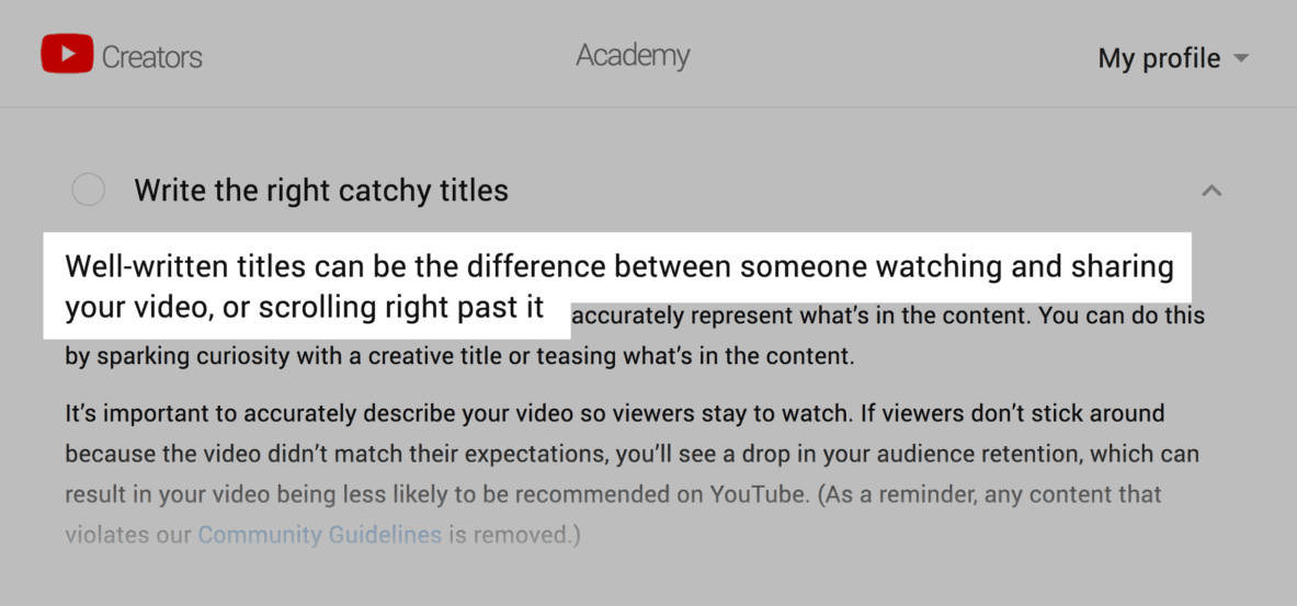 YouTube Creators – Highlight YouTube Creators – Highlight