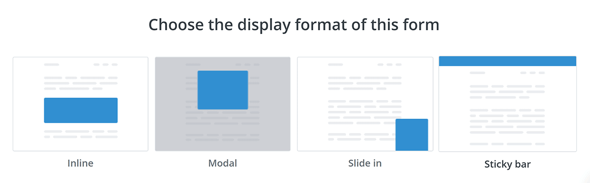 ConvertKit – Form type ConvertKit – Form type
