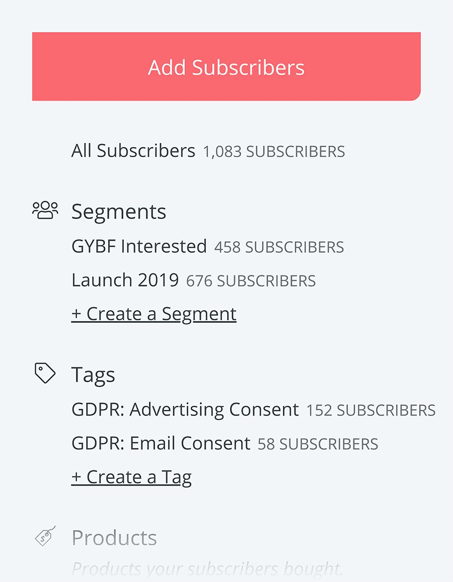 ConvertKit – Subscribers – Segments and tags ConvertKit – Subscribers – Segments and tags
