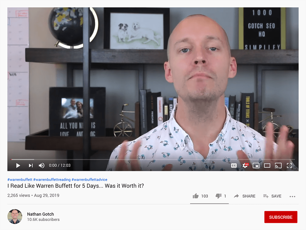YouTube video found through VidIQ YouTube video found through VidIQ