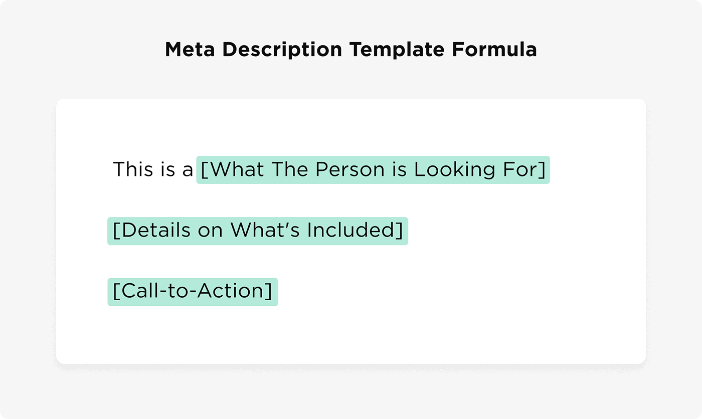 Meta Description Template Formula Meta Description Template Formula