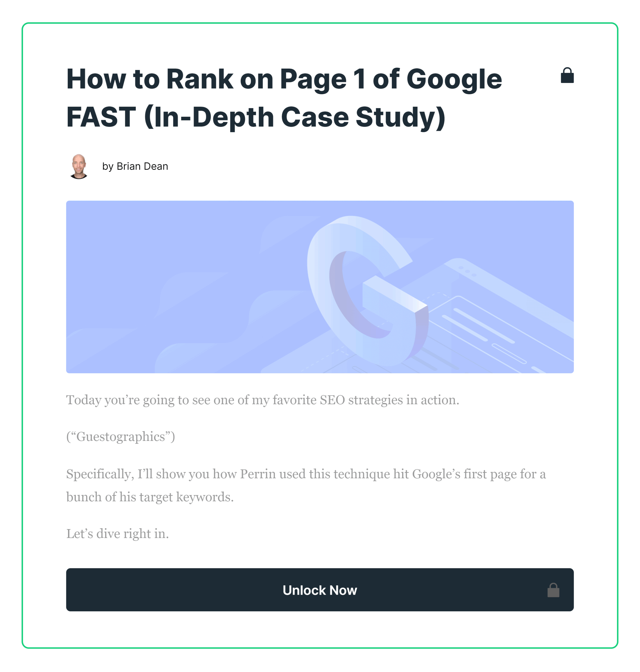 Padlock post on Backlinko Padlock post on Backlinko