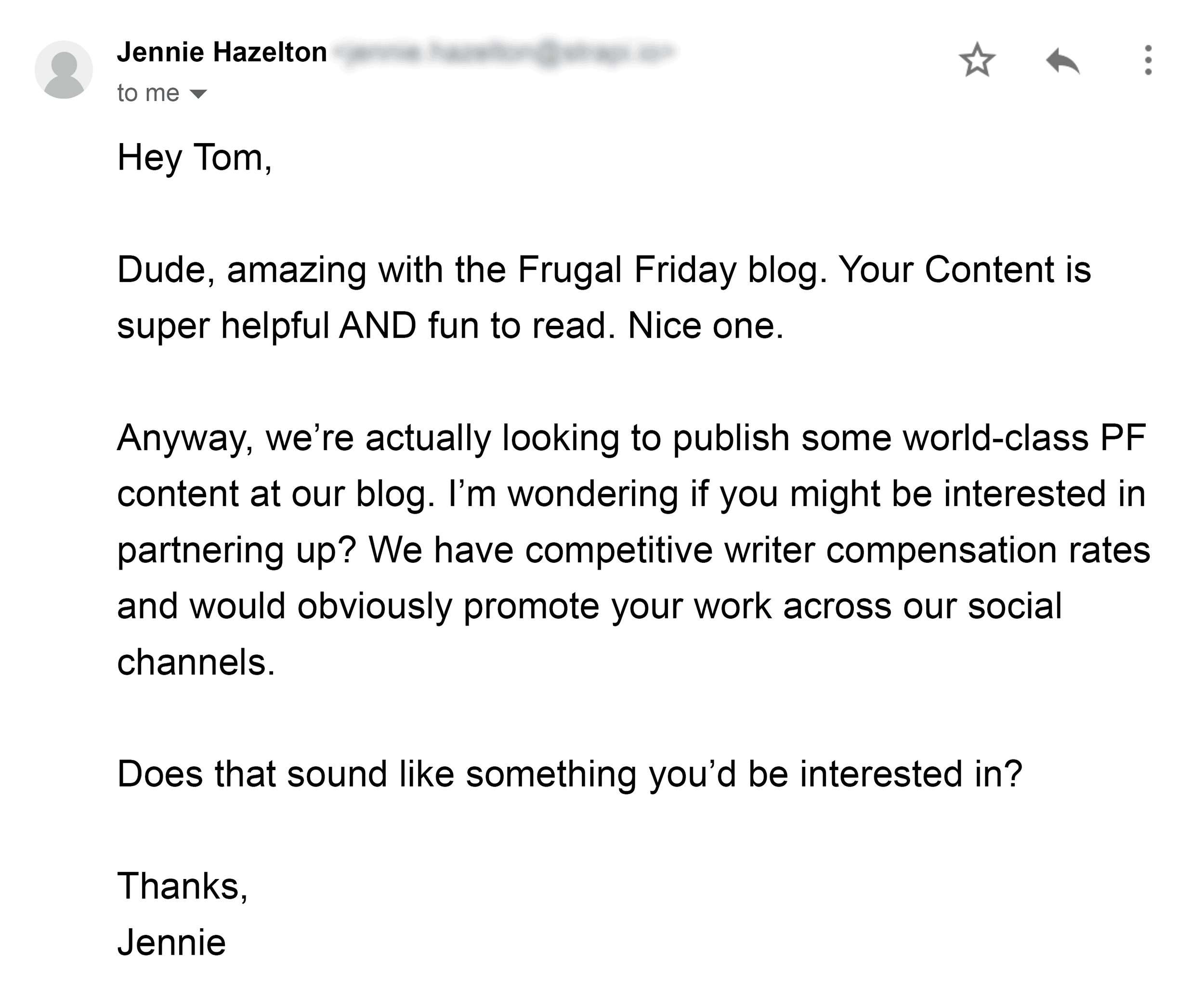 Email – Asking Blog To Write Content For Your Site Email – Asking Blog To Write Content For Your Site