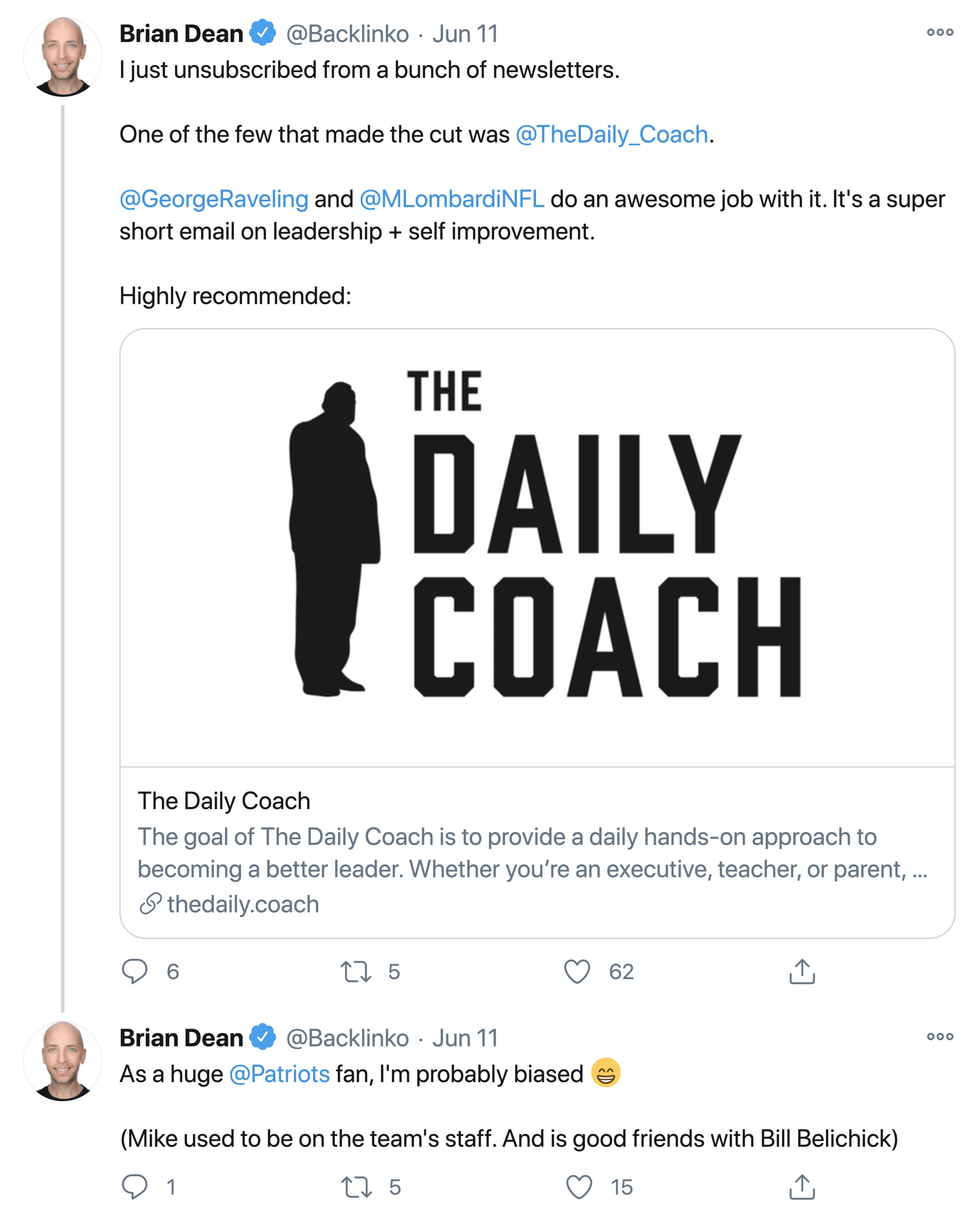 Brian – Tweet About Mike Lombardi Brian – Tweet About Mike Lombardi