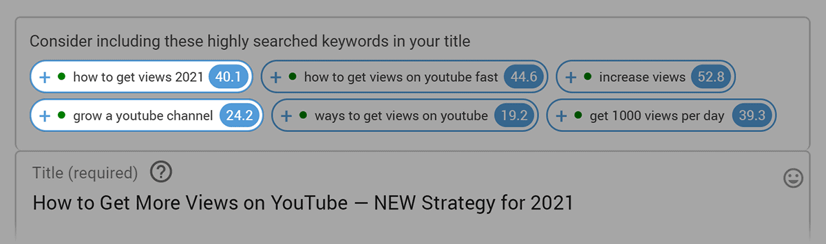VidIQ – Boost suggested keywords VidIQ – Boost suggested keywords