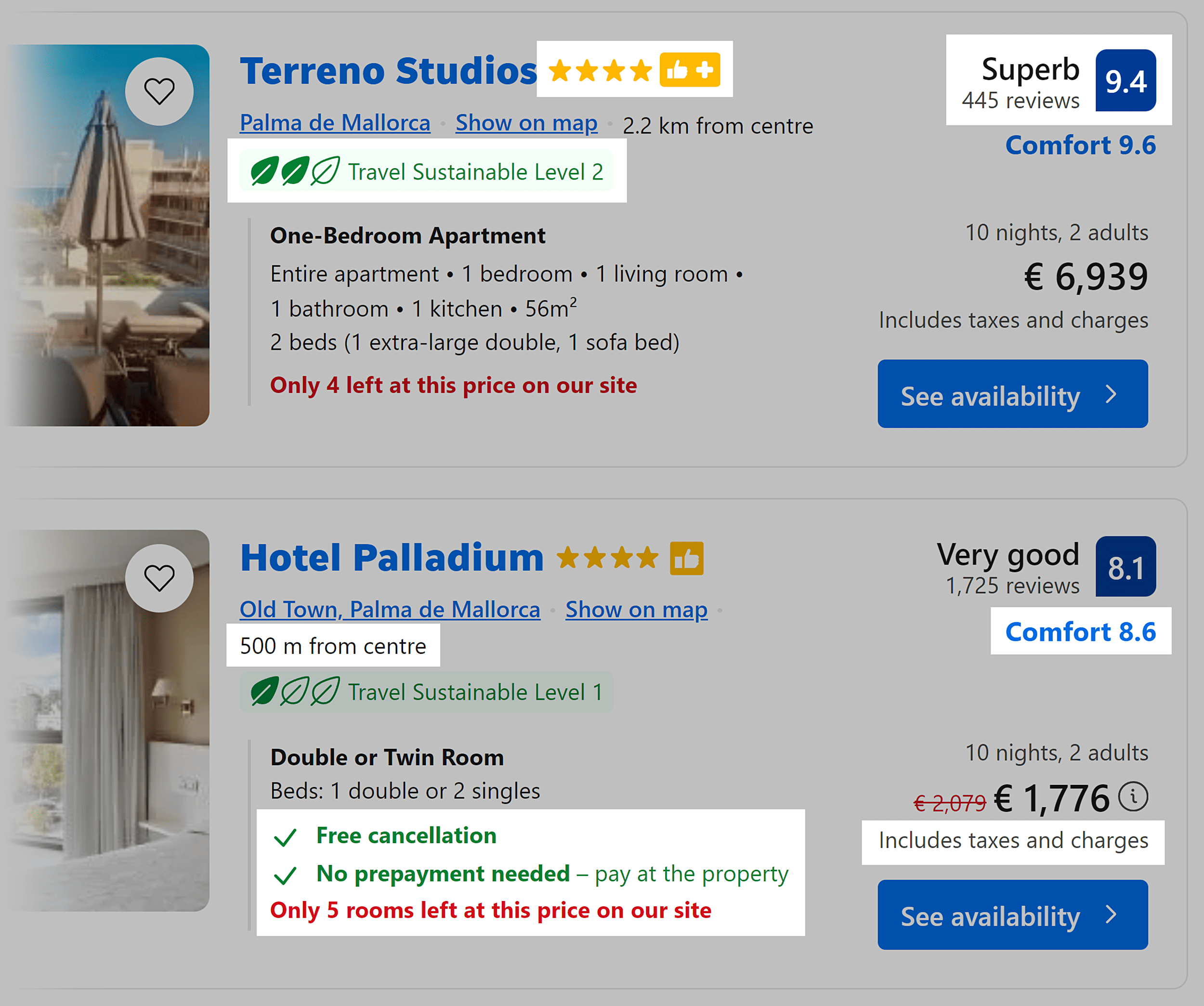 Booking.com – UX copy Booking.com – UX copy
