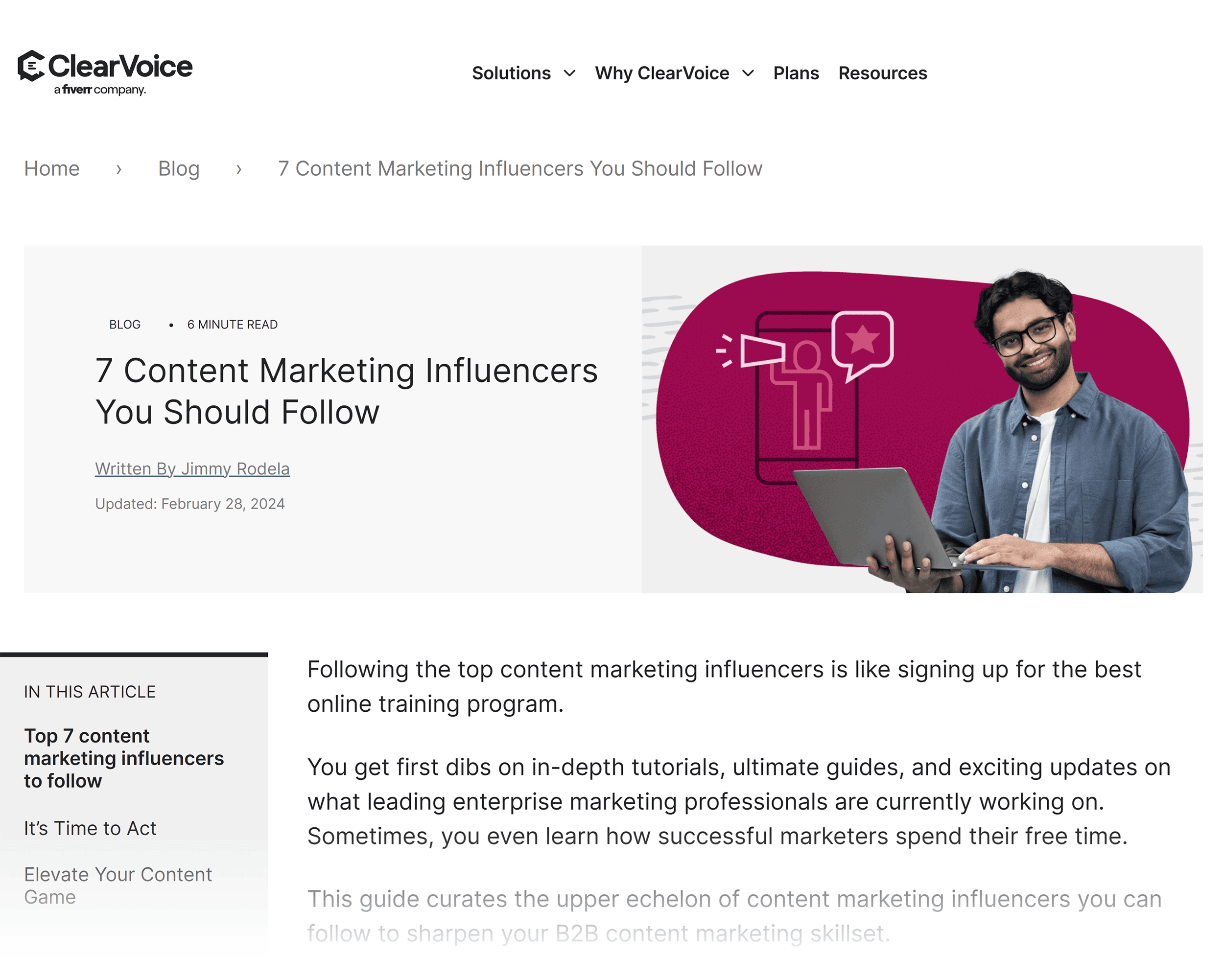 ClearVoice – 7 content marketing influencers ClearVoice – 7 content marketing influencers