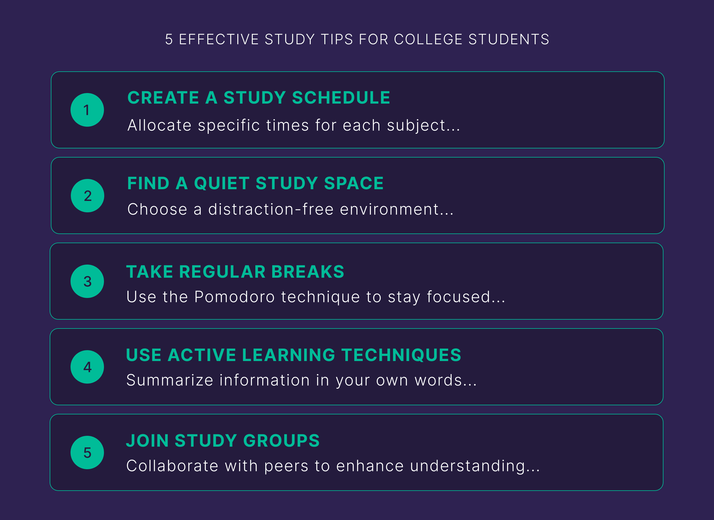 Effective study tips Effective study tips
