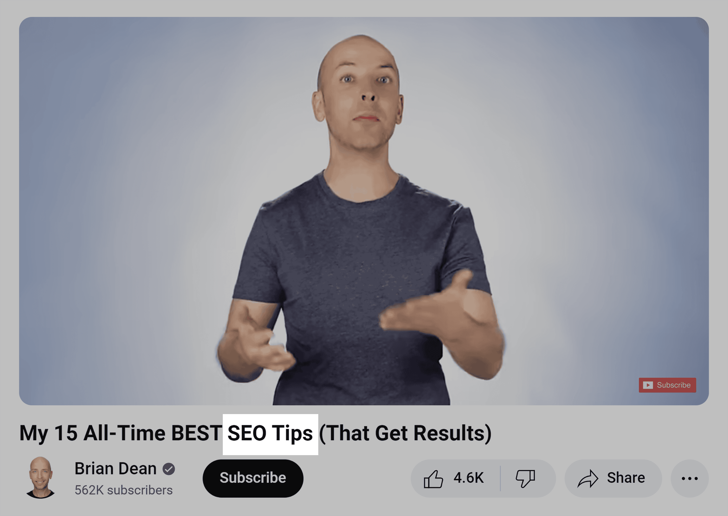 YouTube – Brian Dean – SEO Tips – Video YouTube – Brian Dean – SEO Tips – Video