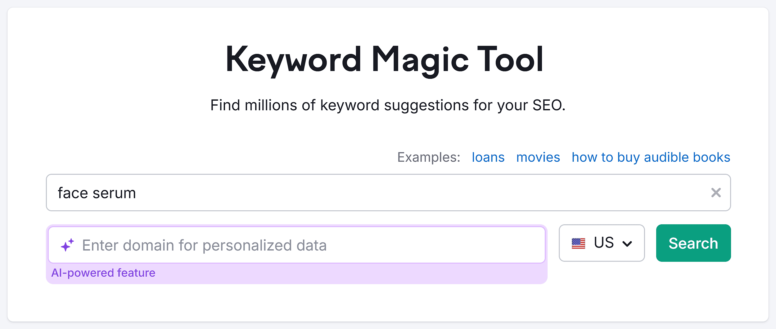 Keyword Magic Tool – Search – face serum Keyword Magic Tool – Search – face serum