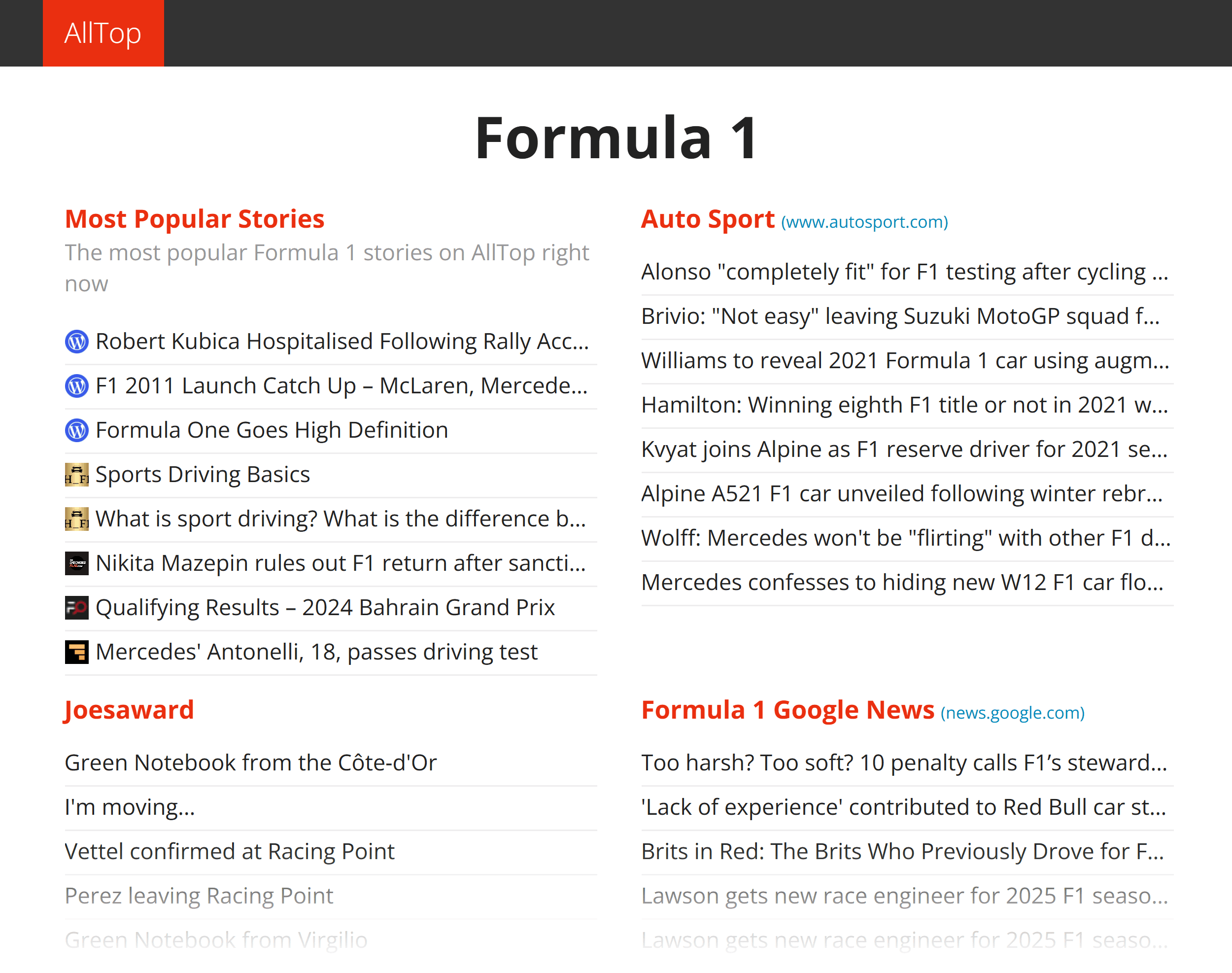 AllTop – Formula 1