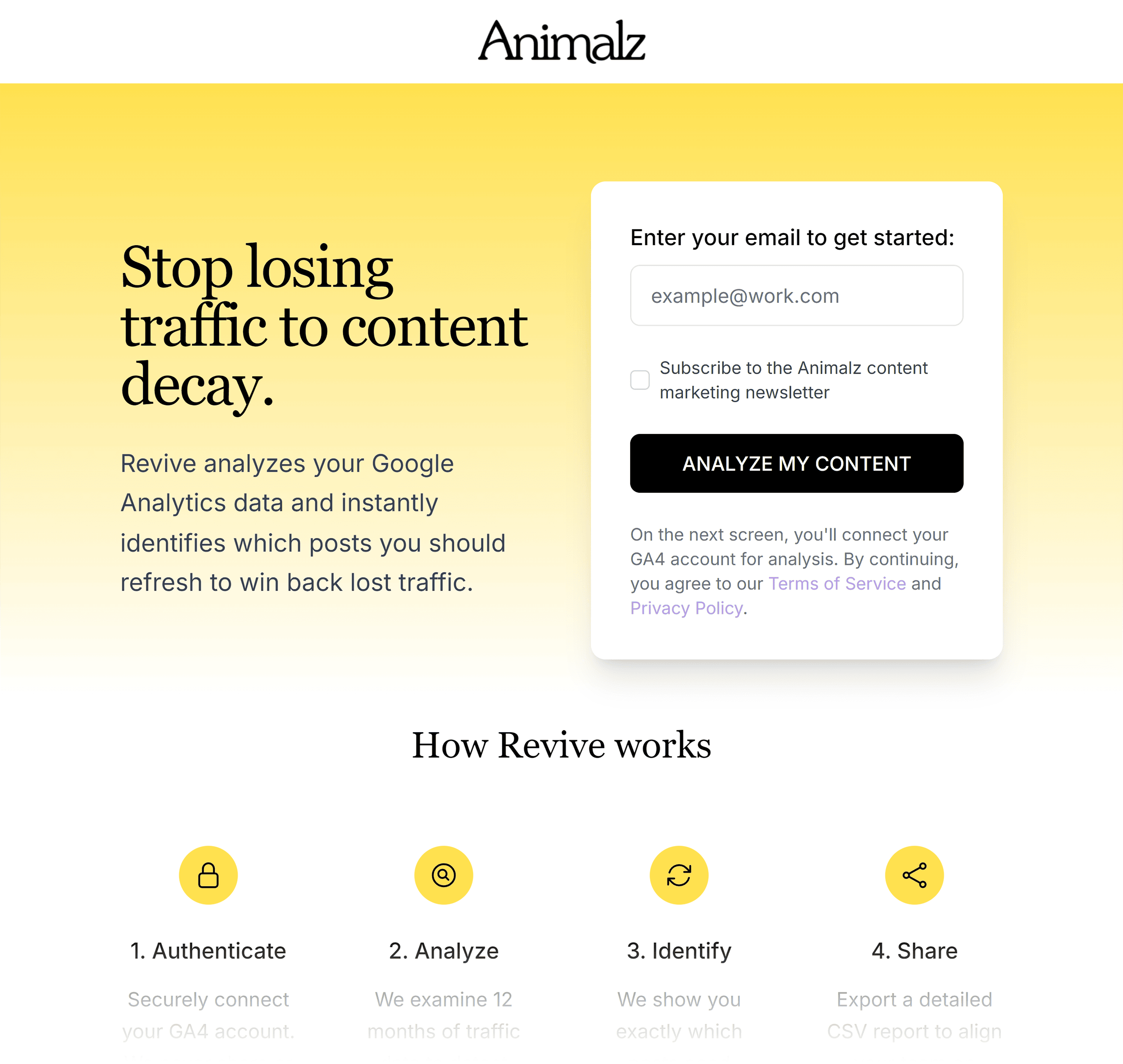 Revive Animalz – Homepage Revive Animalz – Homepage