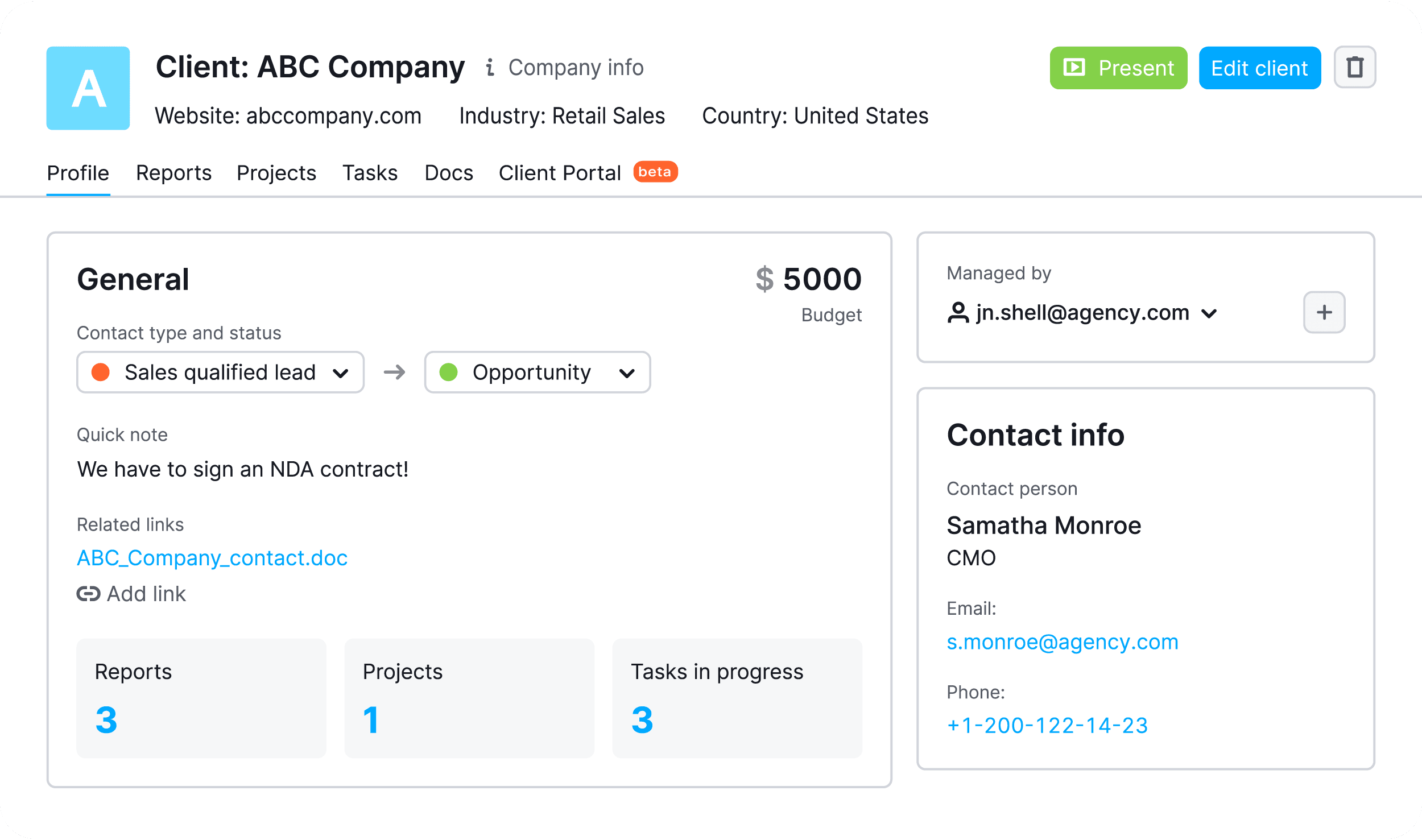 Semrush – CRM