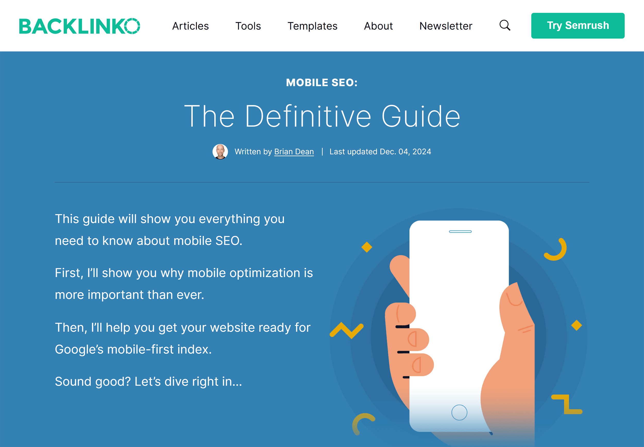 Backlinko – Mobile SEO Guide Backlinko – Mobile SEO Guide
