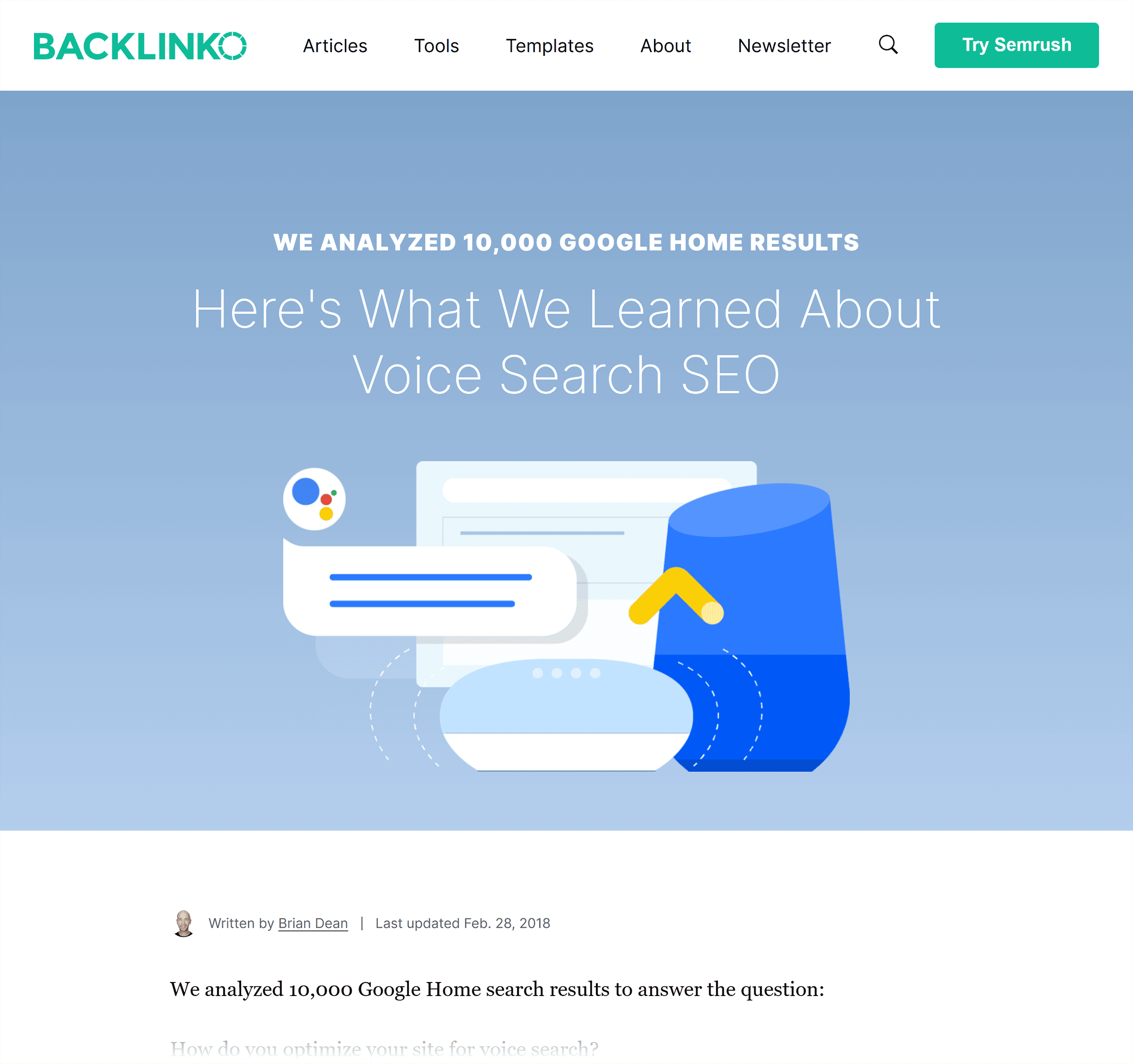 Backlinko – Voice Search Study Backlinko – Voice Search Study