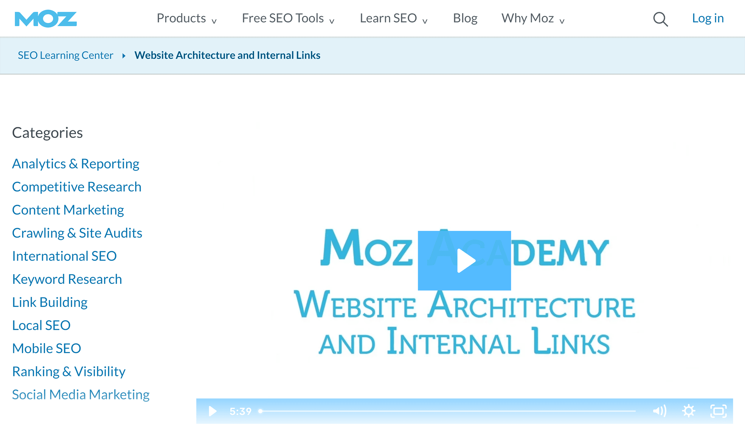 Moz – Internal Links Moz – Internal Links
