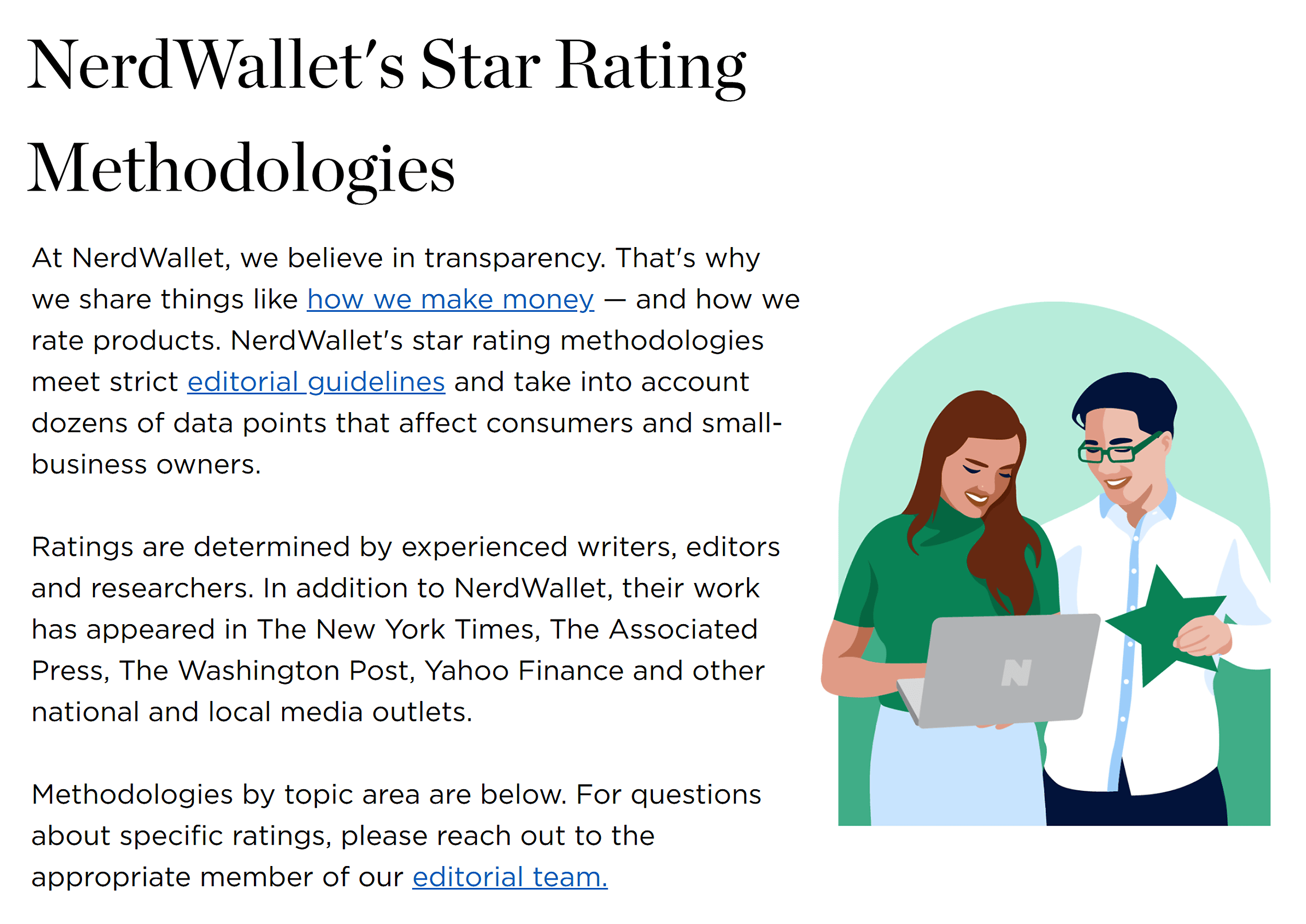 NerdWallet – Rating methodologies