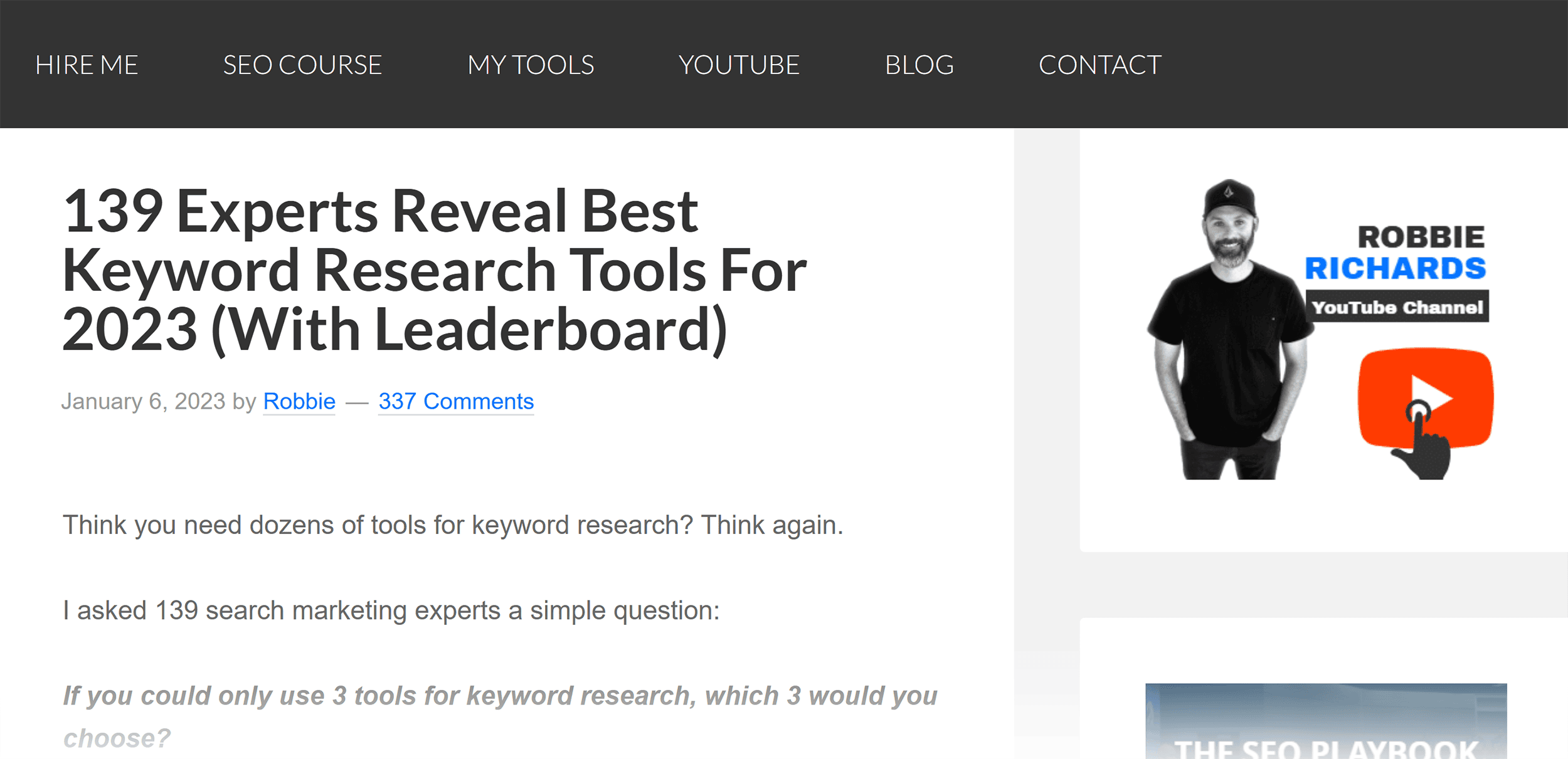 RobbieRichards – Best Keyword Research Tools RobbieRichards – Best Keyword Research Tools