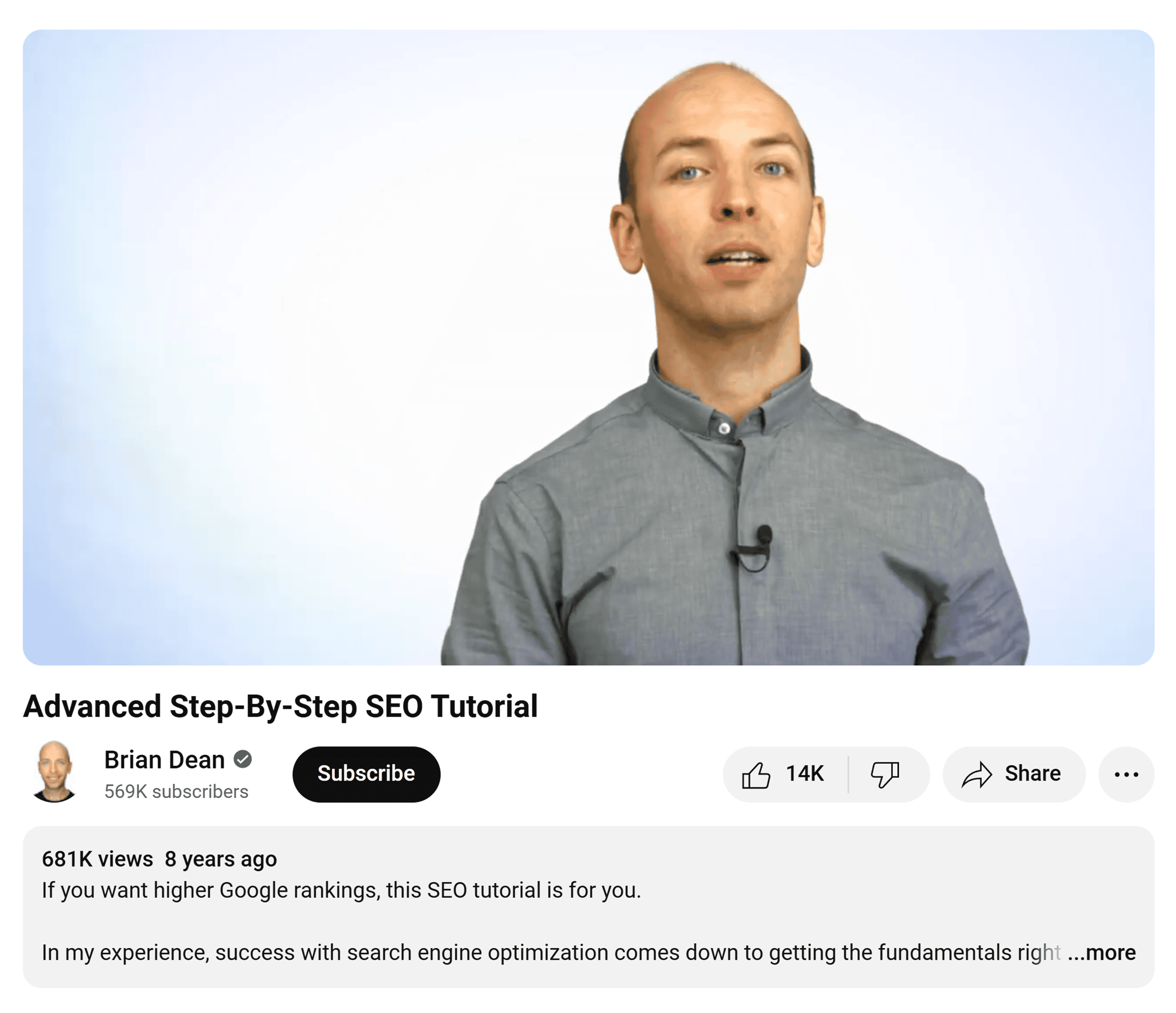 YouTube – Brian Dean – Step by Step SEO Tutorial YouTube – Brian Dean – Step by Step SEO Tutorial
